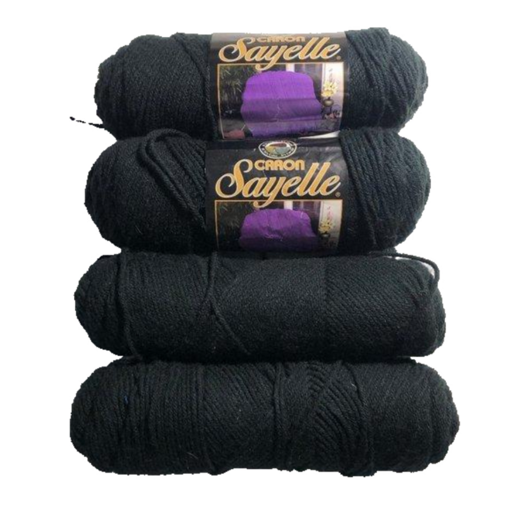 💜 2/$20 💜 Yarn Bundle - 4 Carron Sayelle Black lot 2 #1847